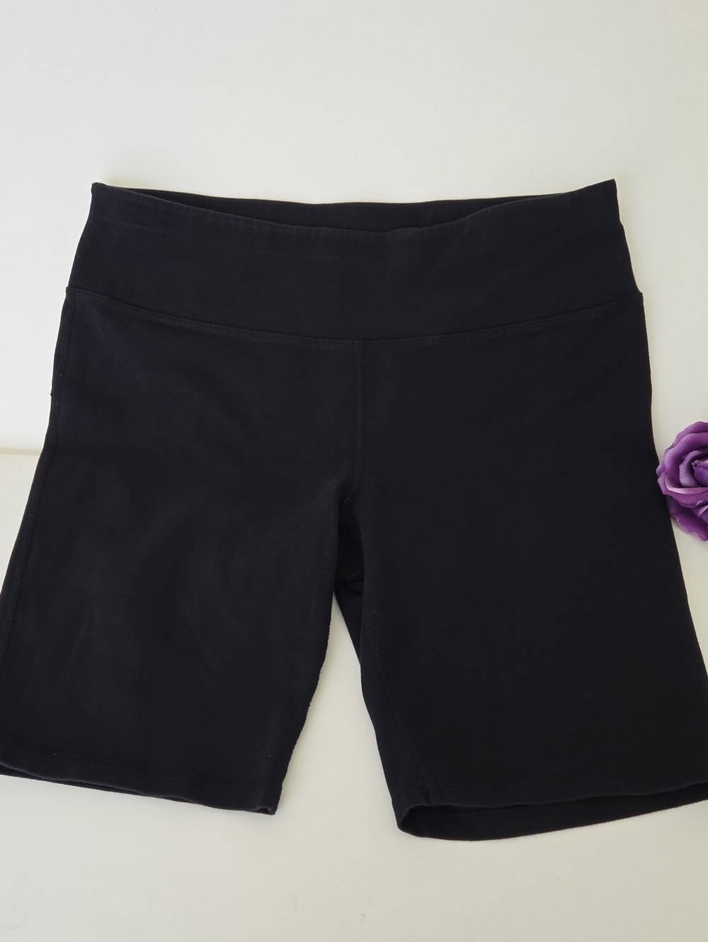Xersion Black Bike Shorts 1X – Wide Waistband, Stretch Fit, Like New